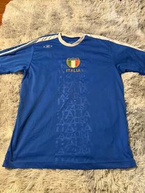 Vintage Drako Italy Italia Azzurri Soccer Jersey Number 10 Size Large
